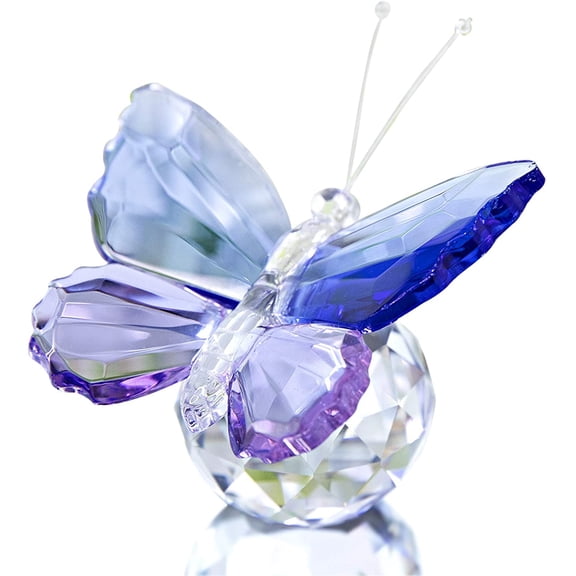 1PCS Crystal Cut Butterfly Animal Ornament Decoration for Office Table Home Bedroom