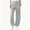 Gray, variant on Womens High-Waist Wide-Leg Ankle Pants with Paneled Construction and Elastic-Waist, Modern Design for urban casual outings Green XXL