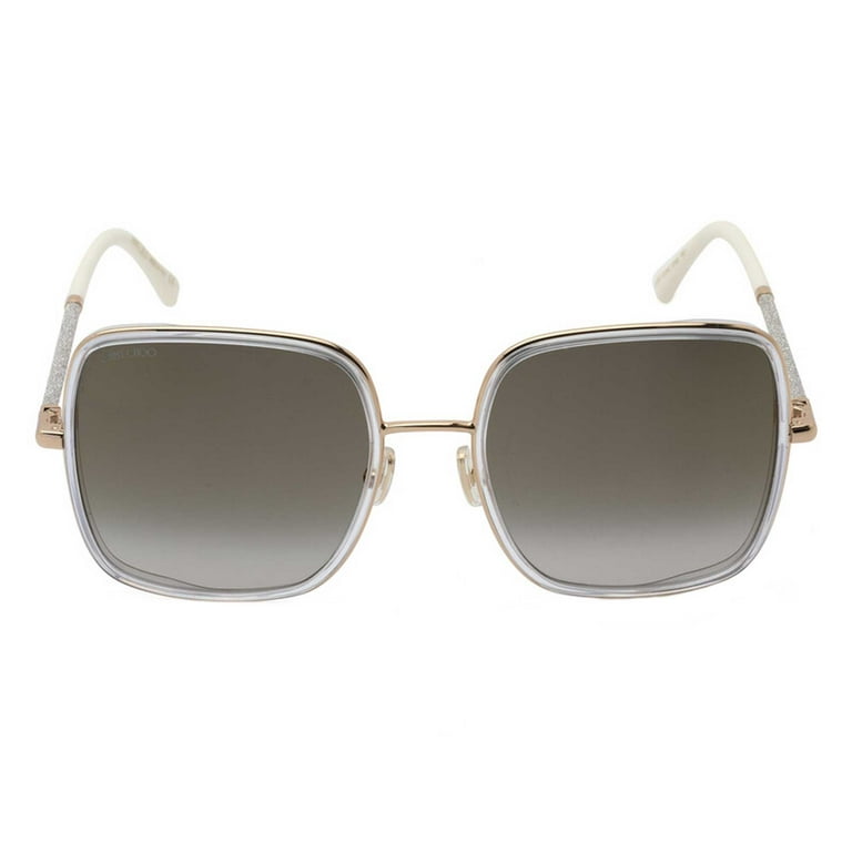 Jimmy Choo Women's Gold Crystal Metal Square Sunglasses Jimmy Choo Women's Gold Crystal Metal Square Sunglasses