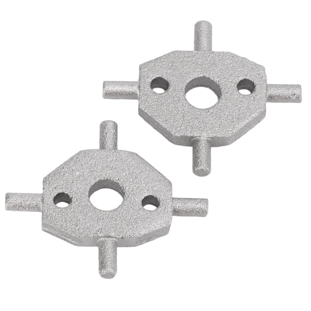 Tapa de boquilla limpiaparabrisas para faros delanteros, pivote resistente al desgaste, repuesto cruciforme de aleación de aluminio para Jaguar tipo XS, 2 uds.