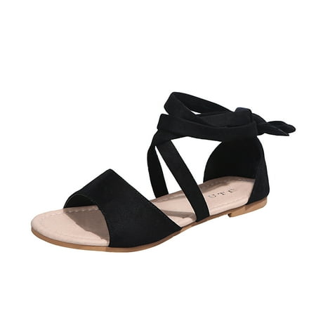 

Sandals Summer Sandals For Women Ladies Sandals Summer Ladies Flip Flops Color Bandage Sandals Casual Flat Women s Beach Shoes