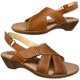 thumbnail image 1 of Huarache Casual en Piel Vacuno Cómodo Velcro Enco Footwear  mod.503 Plataforma Piel Vacuno confort Color Miel, 1 of 4