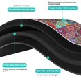 thumbnail image 6 of Washable Rubber Boho Floral Retro Dish Drying Mats for Kitchen Counter Home Large Coffee Bar Pad Accessories and Decor for Utensils Stemware 16''x18'', 6 of 7