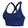 thumbnail image 1 of Toystoory Sujetador de Yoga para mujer, deportes, sujetador con relleno con aumento, camisetas sin mangas, chaleco, entrenamiento, Fitness, Uniforme atlético Azul marino METRO, 1 of 6