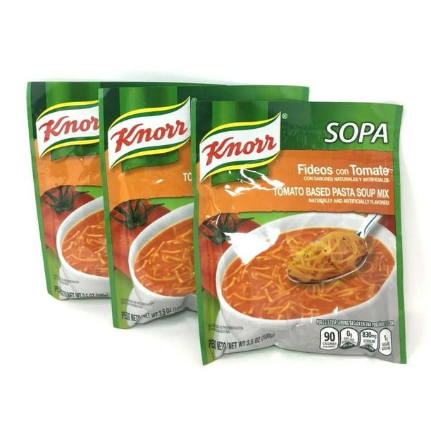 Knorr Pasta Soup Mix, Tomato Based Noodle Pasta, 3.5 oz Pack of 3