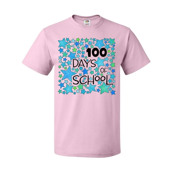 Inktastic 100 Days of School Stars in Blue T-Shirt