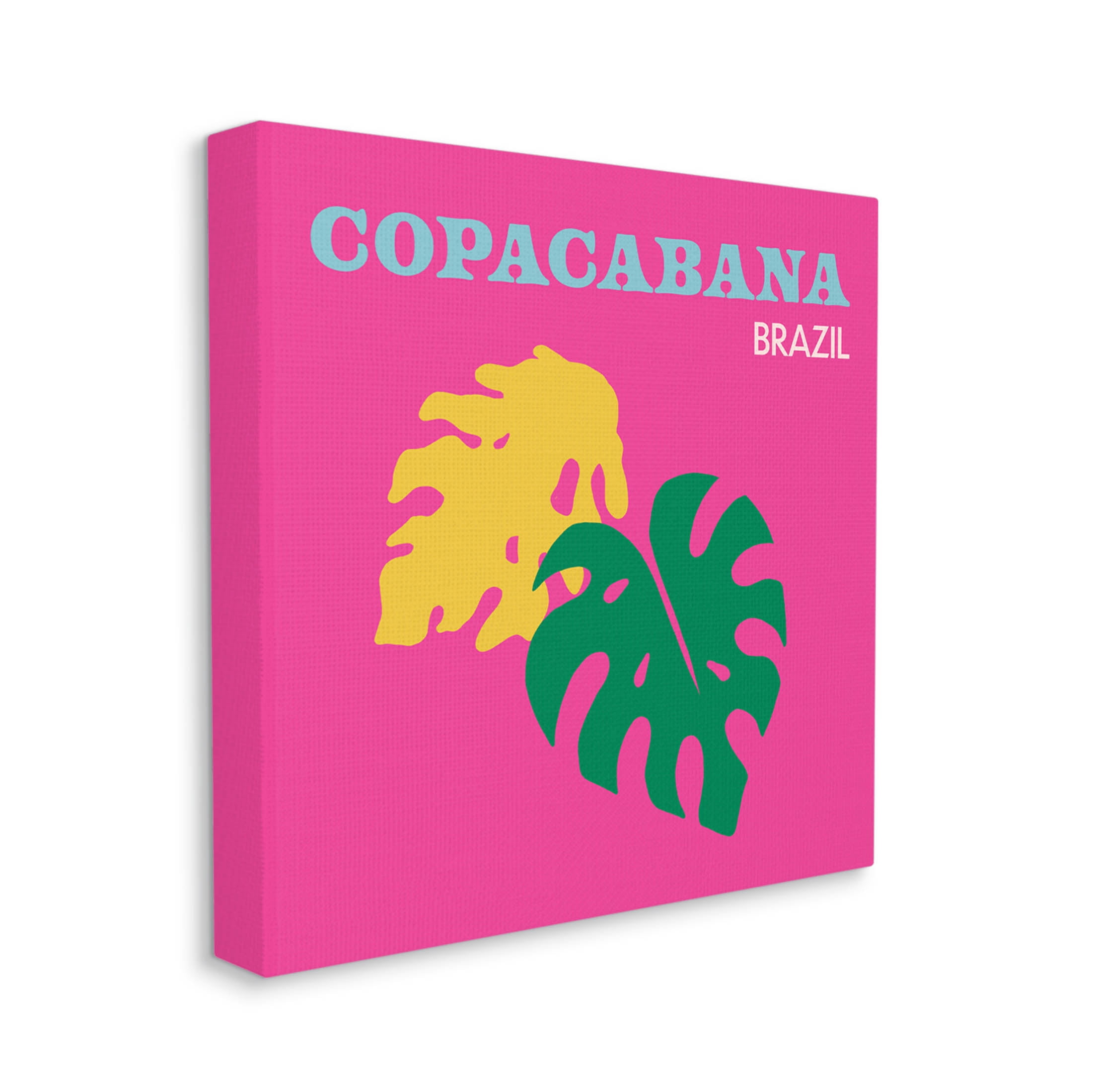 Stupell Industries Bold Copacabana Plant Leaves Graphic Art Gallery Wrapped Canvas Print Wall Art, Design by The Saturday Evening Post