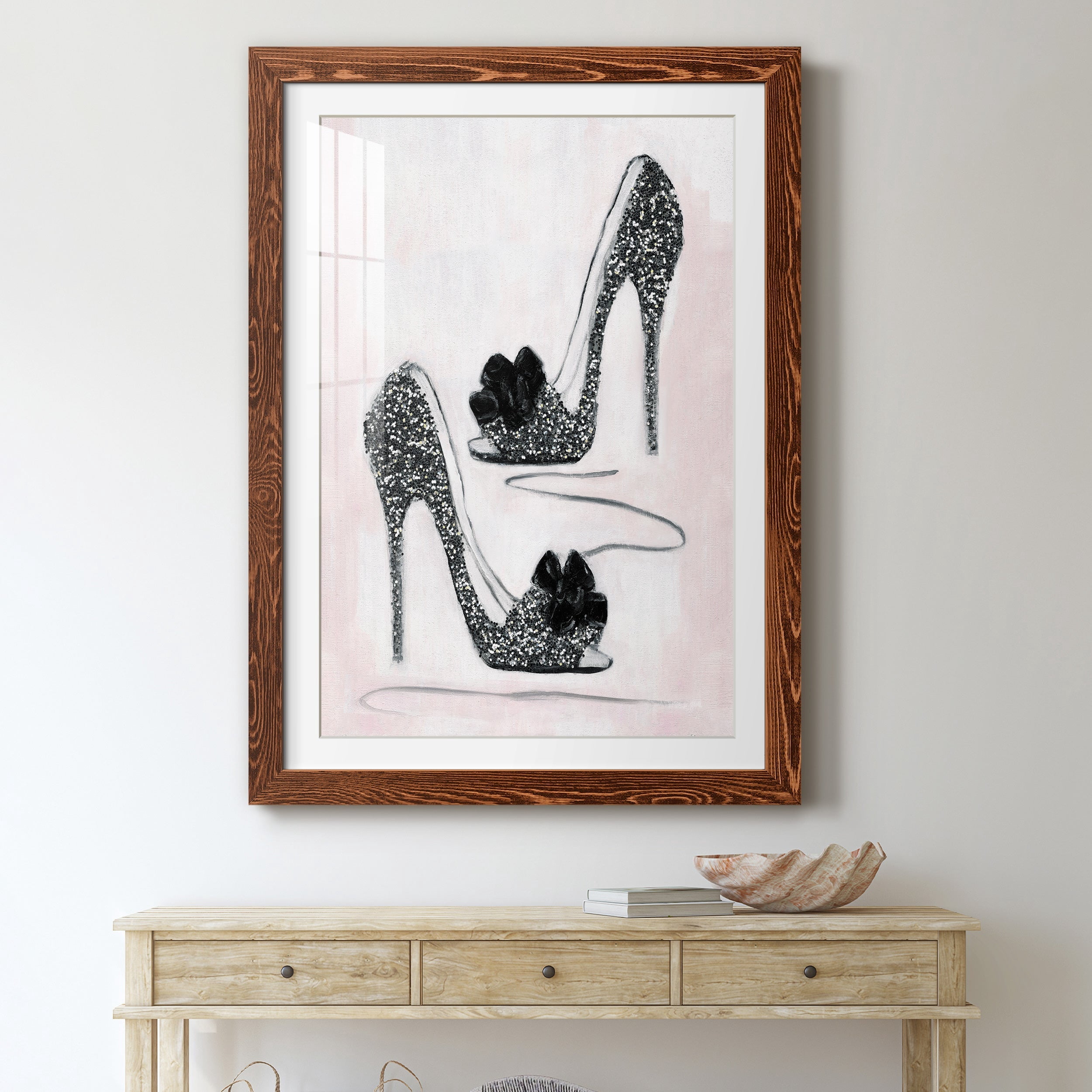Shoes That Dazzle I - Premium Framed Print - Distressed Barnwood Frame - Ready to Hang