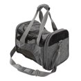 thumbnail image 1 of Cat Travel Bag, Extra Large Window Breathable Reflective Webbing Pet Carrier Stylish Collapsible  For Dog For Outdoor Wine Red,Grey, 1 of 8