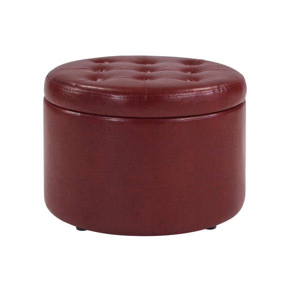 Convenience Concepts Designs4Comfort Round Fabric Shoe Ottoman