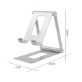 thumbnail image 2 of Foldable metal mobile phone stand desktop creative live broadcast stand ipad tablet stand, 2 of 5