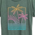 thumbnail image 3 of Instant Message - Line Drawing Sunset - Women's Short Sleeve Graphic T-Shirt, 3 of 6