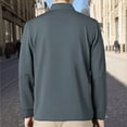thumbnail image 5 of Polo T Shirts For Men Long Sleeve Classic Solid Color Collared Casual Business Male Tees, 5 of 7