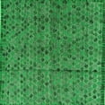 thumbnail image 1 of Ahgly Company Indoor Square Abstract Green Modern Area Rugs, 5' Square, 1 of 4