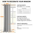 thumbnail image 7 of Uledge Yellow Blue Vintage Floral Blackout Curtains, Thermal Insulated Light Blocking Grommet Top 84" for Living Room Bedroom Bathroom, Peaceful Sleep, 2 Panels, 7 of 7