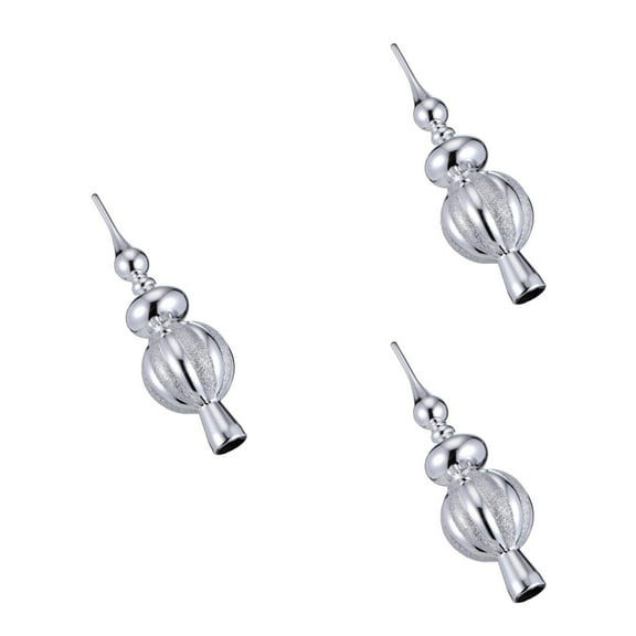 Christmas Tree Topper, 3pcs Plastic Xmas Tree Finials for Christmas Tree Ornaments