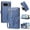 Blue, variant on Case For Google Pixel 10a Butterfly Flower Multi-card Holder Zipper Wallet With Lanyard Magnetic Clasp Flip Stand Leather Phone Case,Black,For Google Pixel 10a
