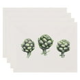 thumbnail image 2 of Simply Daisy, 18 x 14 inch, Artichoke Placemat (set of 4), Light Gray-Green, 2 of 2