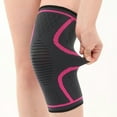thumbnail image 5 of Yesbay 1 Pair Fitness Running Cycling Elastic Sport Compression Knee Support Brace Pads,Green XL, 5 of 8