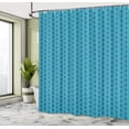 thumbnail image 4 of Ambesonne Abstract Shower Curtain, Traditional Diamond Shapes, 69"Wx84"L, Dark Sky Blue Sea Blue, 4 of 4