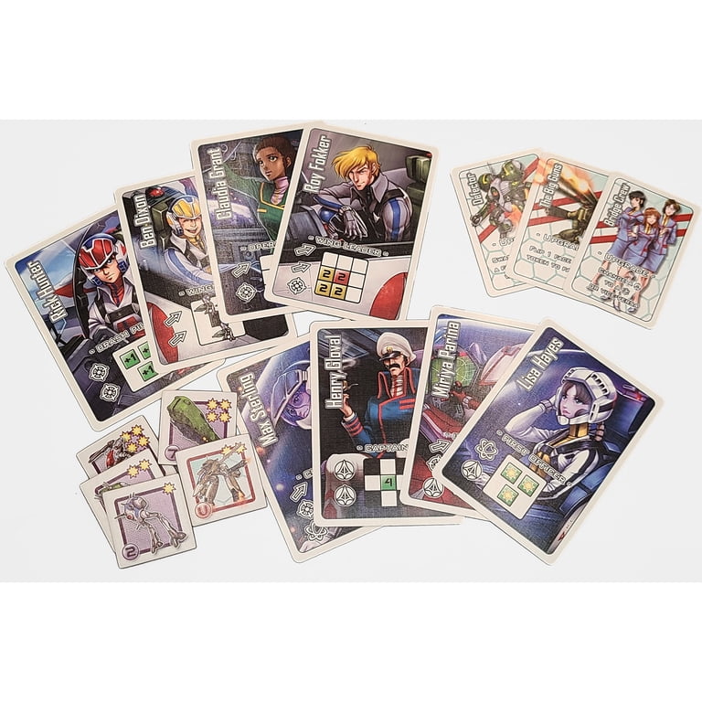 Robotech Ace Pilot Card Game - Dice-Based Strategy Game For 2-4 Players (Ages 12+)