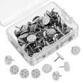 thumbnail image 1 of LOLIPPYY 100Pcs Reflective Tacks Metal Thumb Tacks for Enhanced Visibility in Low Light Conditions Outdoor Enthusiasts, 1 of 7