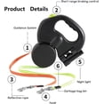 thumbnail image 4 of Philowng Dual-Pet Retractable Tangle-Free Dog Leash with LED Light, 4 of 10