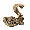 thumbnail image 5 of Callipe Brass Snake Figurine Retro Snake Statue with Detailed Scales Home Office Tabletop Mini Snake Ornament Gift for Snake Lovers, 5 of 8