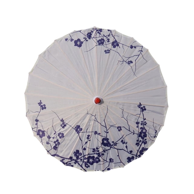 Advancent Paraguas de tela de seda, estilo chino tradicional, papel al óleo, danza clásica femenina, sombrilla decorativa, disfraz, accesorios de Paraguas de lluvia Tipo 18 Advancent HA073075-03