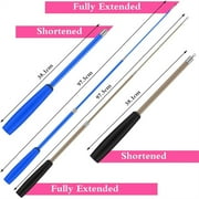 Qoosea Cat Feather Toys, 13PCS Replacement Teaser with Bell Refills and 2PCS Retractable Cat Wand Toy , Interactive Cat Wand for Kitten Cat Having Fun Playing