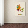 thumbnail image 3 of Trademark Fine Art "Denmark Watercolor Map" Canvas Art by Michael Tompsett, 3 of 3