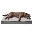 thumbnail image 2 of FurHaven Pet Products Quilt-Top Convertible Indoor-Outdoor Deluxe Memory Top Pet Bed for Dogs & Cats - Gray, Large, 2 of 12