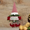 thumbnail image 4 of KYAIGUO Christmas Wreaths for Front Door, Lighted Faceless Doll with Branches Santa Claus Merry Christmas Hanging for Wall Home Decoration, 4 of 6