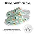 thumbnail image 6 of Rateoe Kawaii Sushi Print Women's Men's Cotton Knit Slippers Lightweight Memory Foam Indoor House Shoes with Anti-Skid Sole-44/45, 6 of 7