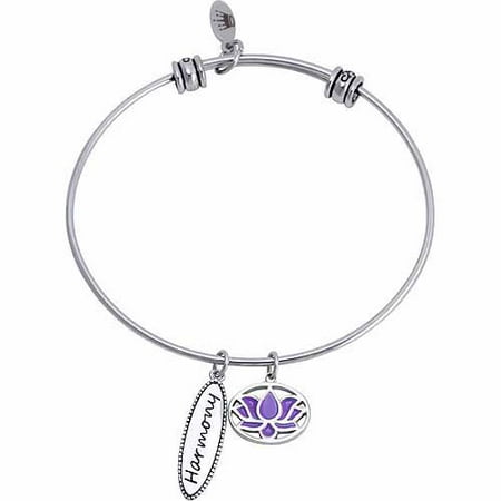 Connections from Hallmark Stainless Steel Harmony Multi-Charm Bangle