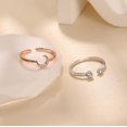 thumbnail image 6 of Star Moon Ring Set Stackable Rings for Women Couble 925 Sterling Silver Celestial Matching Adjustable Ring Cute 14k Gold Plated Blue CZ Moon Friendship Promise Ring Jewelry Gifts to Daughter, 6 of 11