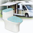 thumbnail image 5 of HELLHERO Daisy Pattern 2 Pieces Toilet Bowl Cover Elastic Bottom Elastic Fabric, Fits All Toilet Shapes, Bathroom Supplies, 5 of 7