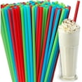 thumbnail image 3 of Colorful Multi-Colored Jumbo Straws - Pack of 250 - Vibrant Design - Perfect for Parties & Events, 3 of 6