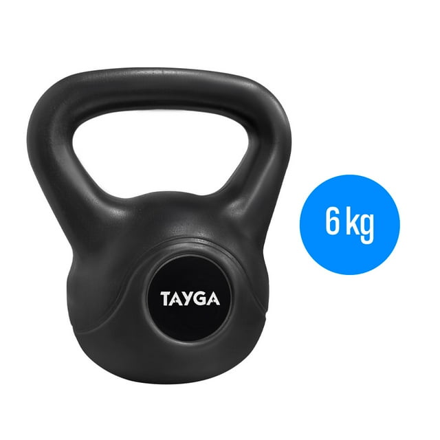 Pesa Rusa Plástica Tayga 6 kg color Negro