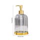 thumbnail image 3 of Dispensador de Jabón Líquido Recargable de 450 Ml | Bomba de Plástico para Desinfectante de Manos y Loción para Baño, Cocina y Encimera de Oficina | 17 X 8,4 X 8,4 Cm | Transparente, Gris, Marrón, Mu, 3 of 6