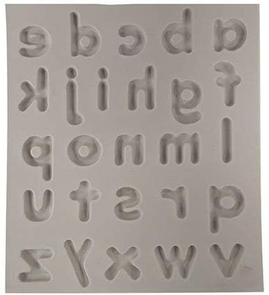 ALPHABET BLOCKS Letters Chocolate Candy Mold Cupcake Silicone Mould Sugarpaste 