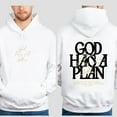 thumbnail image 5 of God Has a Plan Double Sided Christian Hoodie – Jeremiah 29:11 Bible Verse Pullover, Inspirational Faith Hoodie for Men & Women, Religious Jesus Apparel for Fall & Winter, 5 of 7