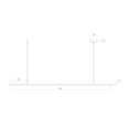 thumbnail image 7 of Sonneman 3778.01-35 Fino 70" Wide Led Suspension Linear Pendant - Chrome, 7 of 7