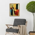 thumbnail image 2 of Bold Modern Abstract Cubism Acrylic Painting Art Print Framed Poster Wall Decor 12x16 inch, 2 of 5
