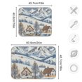 thumbnail image 4 of Yayeee Dish Drying Mat for Kitchen Counter 18"x24" Microfiber Absorbent Pad, Blue Snowy Mountain, 4 of 7