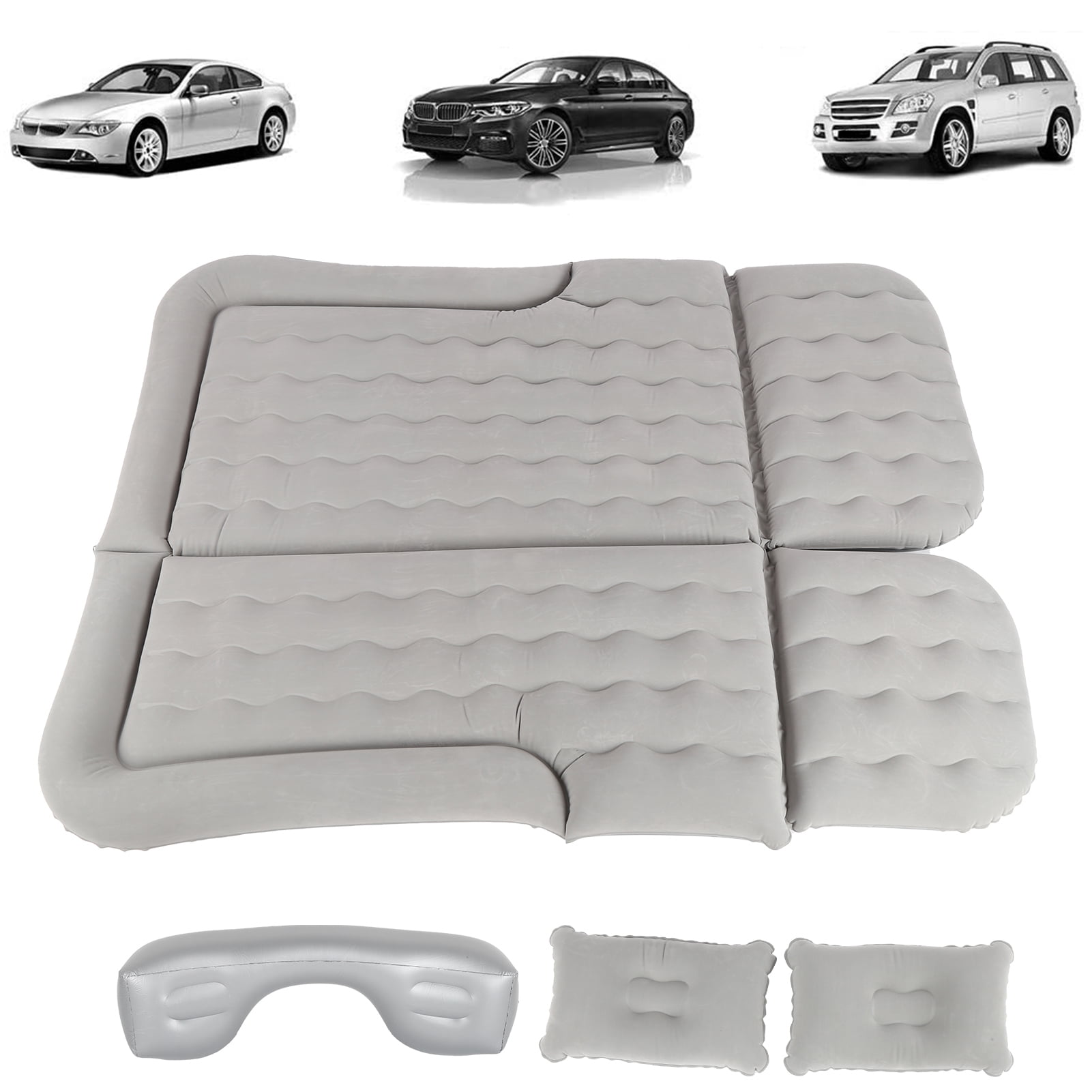 Car Mattress, Suv Air Mattress Durable Comfortable Flocking And PVC Surface With Electric Pump For Camping For RV For Outdoor Lawn