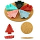 thumbnail image 1 of Plato De Plástico Juego de bandejas navideñas para aperitivos, frutos secos, dulces y postres de plástico multicolor para fiestas y reuniones familiares (una sola pieza) Rkxzt, 1 of 6