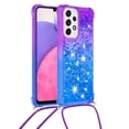 thumbnail image 2 of Funda para Samsung Galaxy A33 5G Brillantina Líquida Divertida Reluciente y con Cristales en Movimiento Cuerpo Cruzado con Cordón Ajustable, 2 of 5
