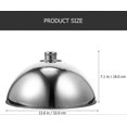 thumbnail image 2 of Stainless Steel Silver Bead Food Cover Dome for Home Restaurant 12.5 Inch, 2 of 5