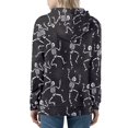 thumbnail image 2 of Renewold Skull Web Athletic Hoodie Size S Active Zipper Sport Outfits Sweatshirt for Halloween Birthday Gifs Comfort Streetwear Coat Recreation Jackets for Women, 2 of 6
